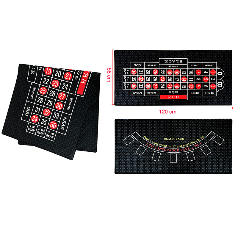 룰렛 및 블랙잭 양면 펠트 포커 테이블 매트 천 레이아 - Gaming Accessories Table 리뷰 및 가격