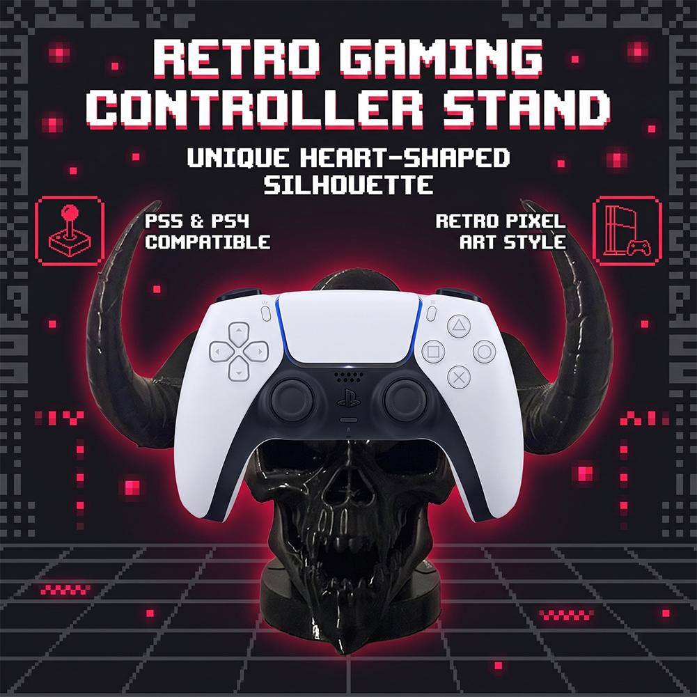 독특한 데빌 스컬 혼 컨트롤러 홀더 데스크 오거나이저  - Gaming Accessories Organizer 리뷰 및 가격