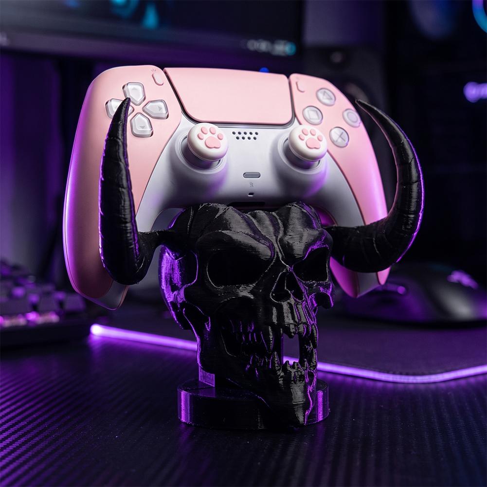 독특한 데빌 스컬 혼 컨트롤러 홀더 데스크 오거나이저  - Gaming Accessories Organizer 리뷰 및 가격